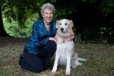 Alice Hardesty and her dog Bacho
